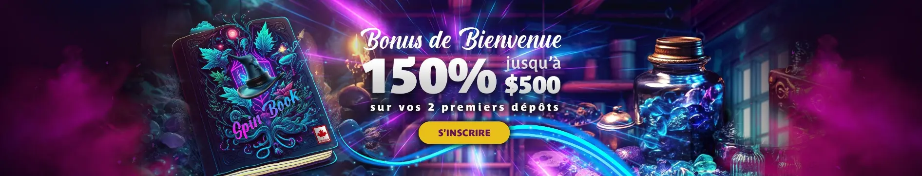 bonus de bienvenue au Magical Spin