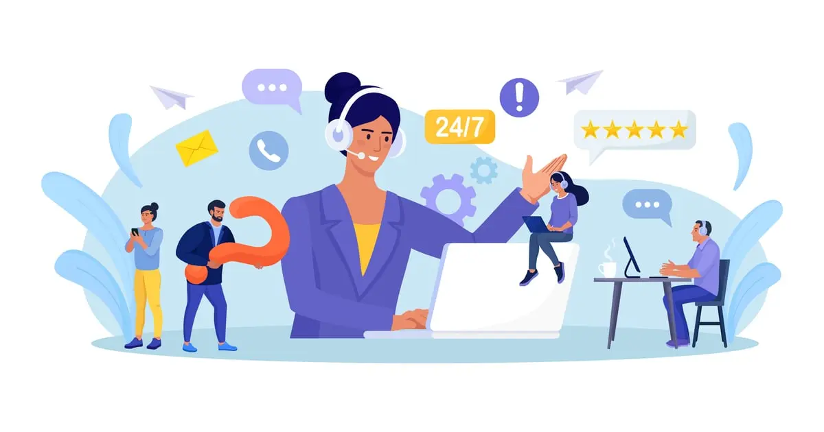 assistance clientèle au Magical Spin