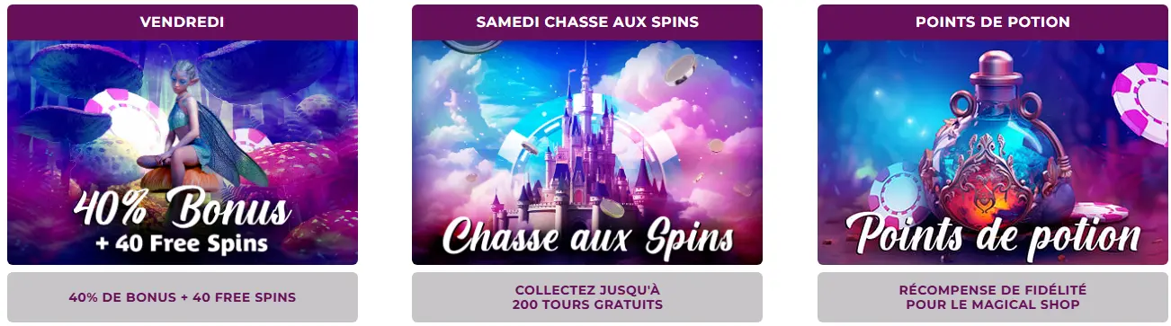 chasse au spins au magical spin