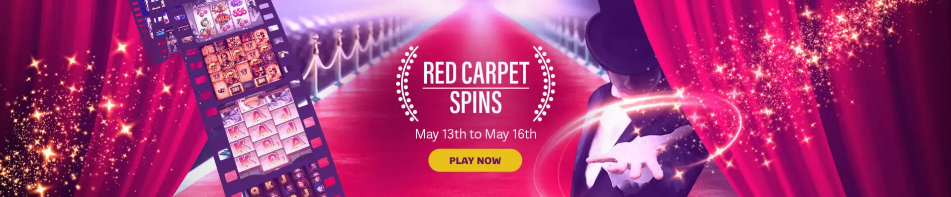 Red carpet spins au magical spin